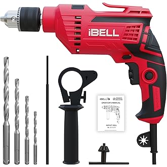 IBELL Electric Drill Impact Drill ID13-75, 650W, Copper Armature, Chuck 13mm, 2800 RPM, 2 mode selector, Forward/Reverse with variable speed