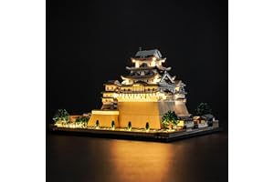 BRICKBLING Zestaw świateł LED do modelu 21060 LEGO Architecture Zamek Himeji, zestaw oświetlenia dekoracyjnego, kreatywna zabawka, wersja standardowa (zestaw bez modelu)