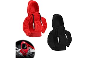 SPRHR 2 Stück Schalthebel Hoodie, Universelles Mini Schaltknauf Abdeckung, Kreativer Auto Schaltknauf Hoodie, Wird zum Schutz von Autoschalthebeln und Auto Deko Innenraum