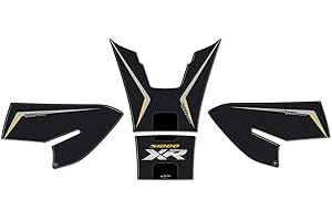 labelbike - Kit Autocollants 3D Résine pour Protections et Décorations de Réservoir Moto Compatible avec BMW S1000XR Triple Noir