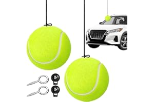 GÉNÉRIQUE Parkhilfe für Garage – 2 Stück Tennisball mit Seil für Auto-Stopp, Indikator für Auto, SUV, Haus, Villa, Wohnung