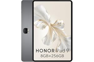 HONOR Pad 9 8Go 256Go Tablette, 12.1 Pouces 120Hz 2.5K Fullview Display, Snapdragon 6 Gen 1, 8 Haut-parleurs, Metal Body, Android 13, Google Service WiFi Tablet, Gris