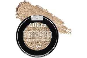 Afflano Ombre à Paupières Bronze Pailleté Hautement Pigmenté, Couleur Intense Marron Nude Eyeshadow, Palette De Paillettes Individuelles, Neutre, Métallisée Pour Maquillage Quotidien, 4H