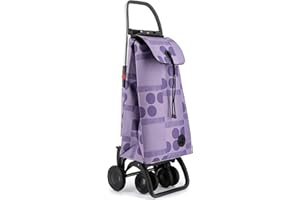 Carro Rolser I-MAX Logos 4 Ruedas 2 Giratorias Plegable - Malva