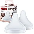 NUK Perfect Match Baby Bottle Teats | 3+ Months | Adapts to Baby's Palate | Anti Colic Vent | BPA-Free | Medium Silicone Teat for Bottles | 2 Count