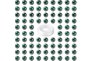 BEEFLYING 100 pz 8mm Malachite Naturale Perline Rotonde Lucido Perline di Pietre Preziose Sciolte per Orecchini Braccialetto Fai Da Te Collana Kit di Gioielli Che Fanno