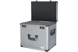 HMF 14402900 Valigetta per Fotocamera i Aluminium, Pistolfodral med Rasterskum