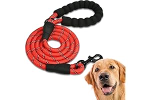 Edipets, Smycz dla psa, smycze dla szczeniaka, małe, średnie i duże, 1,2 m, 1,5 m, 2,2 m, smycz szkoleniowa dla psa (150 cm, czerwona)
