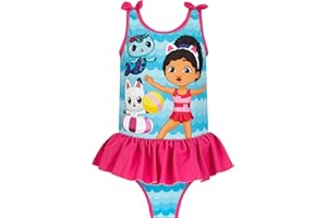 DreamWorks Gabby's Dollhouse Strój Kąpielowy | Jednoczęściowe Stroje Kąpielowe dla Dziewcząt | Kostiumy Kąpielowe dla Dzieci
