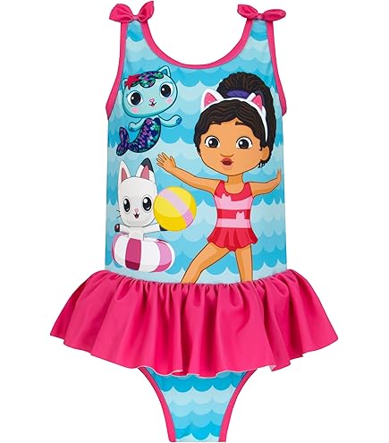 Gabby's Dollhouse Strandbadhanddoek voor kinderen 100% katoen streep Pandy Paw Mercat Cakey Cat Fairy Gift voor meisjes jongens peuters