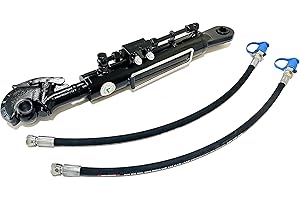 SPARE PARTS HOLLAND Tercer Punto Hidráulico Cat 2 (500 – 676 mm) con Engache Rápido, Bloque de Bloqueo y 2 Mangueras