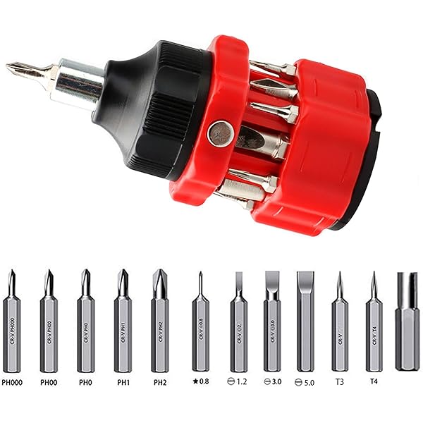 ANEX Ratchet Screwdriver, Replaceable Starby, Includes Ultra Short