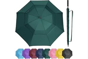 ZOMAKE Ombrello da Golf Antivento Automatico M/L/XL/XXL - Ombrelli Pioggia Grandi Resistente Antivento Con Doppio Baldacchino.Extra Large Umbrella per Viaggio Uomo Donna
