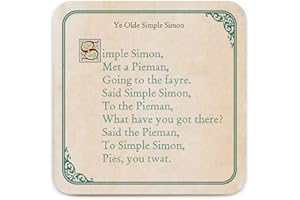 Brainbox Candy - Funny Rude 'Simple Simon Coaster' - Small Gift Ideas For Him Her - Friends Birthday - Housewarming Present - New Home Gift - Funny Gifts For Women Men