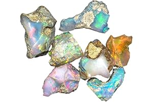 LARA GEMS STONES AND JEWELLERS Roh-Opal-Kristalle – echter natürlicher AAA-Opal, Gramm-Lot, Reiki-Kristalle und Heilsteine, Schmuckherstellung, Edelstein, ultra-feuerhemmender Opal, Opalstein