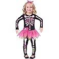 amscan Kinder Knochen Halloween Skelett Kostüm Unisex Kinder Mehrfarbig