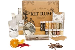 LOUISE & GASTON L&G® - Kit préparation et infusion rhum arrangé - Idées cadeaux - Coffret cadeau rhum diy dégustation surprise - noel, saint valentin, fêtes, anniversaire - fabriqué en France - ingrédients de qualité