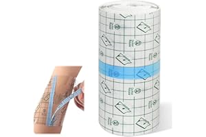 SPERMUOY Transparent Adhésif Médical Bandag,10cm x 10m Transparent Pansement Bandage,adhésif film transparent plaie pour tatouages Pansement de douche sport douche.