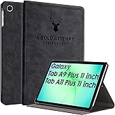 Robustrion for Samsung Galaxy Tab A11+ 11" & A9+ 11 inch Cover Case, Deer Flip Cover Case for Samsung Tab A11 Plus Tablet Cov