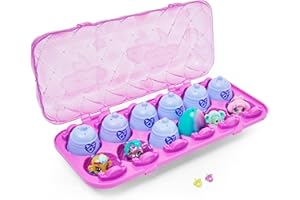 HATCHIMALS CollEGGtibles, Shimmer Babies - Lot de 12 œufs en Carton (Divers Styles)