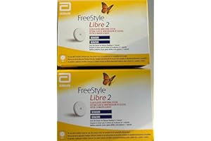 Abbott Freestyle Libre 2 Sensor Pack of 2 for diabetes monitoring CGM for UK, white