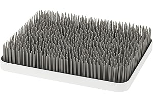 Boon Lawn Large Baby Bottle Dryer Rack Stylish Nursery Accessories, Perfect Baby Essentials for New Parents, BPA Free, B11388, Grey