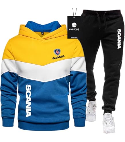 Pantaloni In Felpa Du-Cati Unisex - Felpa Con Cappuccio In Cotone Per Sport E Casual - Foto 8