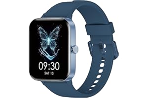 KIUVKAS Smartwatch Uomo Donna, 1.95" Full Touch Screen Smartwatch con Effettua/Risposta Chiamate, Fitness Tracker con Pressione Sanguigna e Monitor Sonno, 140+ Sport Step Counter per Android iOS