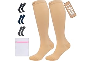 360 RELIEF Flight Compression Socks for Women & Men, Comfortable Travel, Circulation & Leg Relief, Pregnancy Support + Laundry Bag
