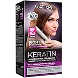 Kativa - Keratin Alisado Brasileño, Kit Stiratura Brasiliana - Lisciante Anti Crespo alla Cheratina, Senza Formaldeide e Solf