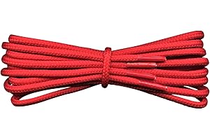 FABMANIA Lacets de botte - 4 mm rond - idéal pour les bottes de travail et de randonnée - Dr Martens - 18 couleurs - Longueur de 60 à 240 cm - Fabriqué en Angleterre
