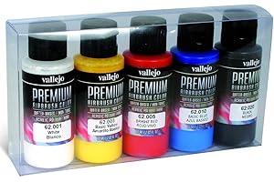 Vallejo Premium - Set di Colori Acrilici per Aerografo, Colori Asortiti