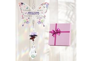 KAAYEE Gifts for Mum, Crystal Suncatcher Christmas Mum Gifts, Mother Gift from Daughters & Sons, Presents for Mummy on Her Birthday, Mothers Day and New Year, Ideal Mother's Keepsake