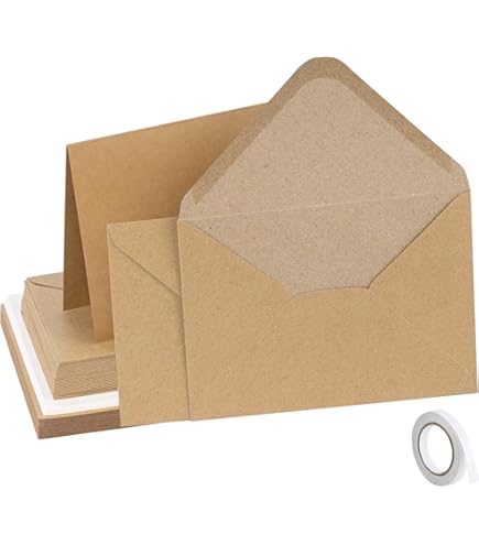 25 Kraft Envelopes. C7 Brown Envelopes. Gift Card Envelopes. Small