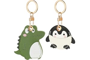 AXFEE AirTag Etui ochronne, skórzane etui ochronne kompatybilne z AirTags, skórzane etui na klucze AirTag, Mini Apple AirTags, skórzane etui na klucze, etui na klucze, etui z breloczkiem do kluczy