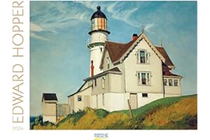 Edward Hopper 2024: Kunstkalender mit Werken des Künstlers Edward Hopper. Großer Wandkalender mit Bildern aus dem amerikanischen Realismus. Querformat: 55 x 45,5 cm.
