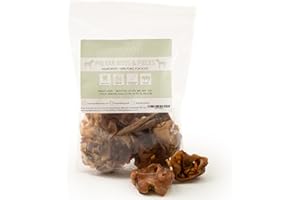 Dragonfly Products Inner Pigs Ear Bites for Dogs | 500g (16-24 Pieces) | Natural, Healthy Grain Free Pork Chew | Small Hypoallergenic Pure Meat Crunchy Treats