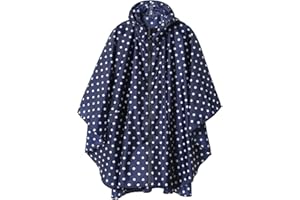SAPHIROSE PONCHO Poncho Impermeable Mujer Unisex Reusable Chubasquero Hombre Capa de Lluvia Nieve