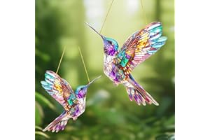 CUVZORA Lot de 2 Attrape Soleil Prismatique en Acrylique, Décoration de Fenêtre Suspendue, Accessoire de Jardin pour Amateurs d'oiseaux, Idéal pour Embellir Votre Espace Extérieur (C)