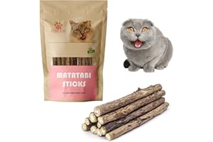 Croc-Cat® Baton Matatabi 10 pièces, Qualité Premium Super Puissant, Dentifrice Chat, Antistress Chat, friandises pour Chats, Bâtonnets Herbe à Chat,Chaton Accessoires Catnip