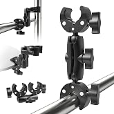 Coverzone &Ccedil;ift Başlı Superclamp Gidon Montaj, 360&shy;&deg; Ayarlanabilir, &Ccedil;ok Y&ouml;nl&uuml; Kullanım, Crab Claw Kelep&ccedil;e Montaj Aparatı