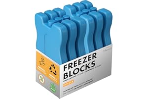 Meown Reusable Freezer Blocks - Reusable & Long-Lasting Ice Packs - Perfect for Outdoor, Picnic, Travel Freezer Blocks - Use to Keep Foods & drinks cooler - Freeze Boards