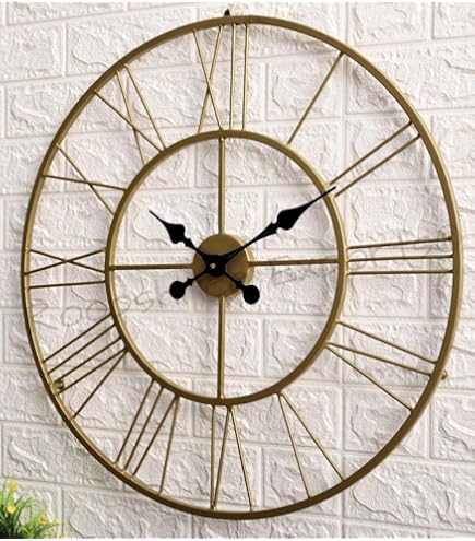 ❃us❃vintage✾w.wall.glass Buy 12-inch Vintage Metal Wall Clock, Convex Glass Lens, Quartz