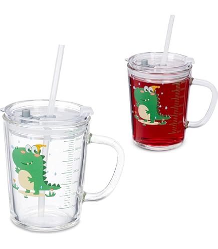 Tazza Jurassic World Per Bambini | Con Cannuccia E Figura 3D T-Rex | 360ml - Foto 10