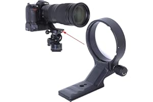iShoot Stativschelle Stativring Objektiv Montage Stativ-Halterung kompatibel mit Nikon AF-S NIKKOR 200-500mm f/5.6E ED VR, unten ist Arca-Swiss Fit Stativ Kameraplatte Kamera Schnellwechselplatte