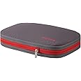 Bee Nesting Waterproof Compression Packing Cubes, Large Travel Packing organizers for Carry on Luggage, 2 Sides Expandable Storage Bags for Backpacking, Suitcases (Gray Red, 9L)
