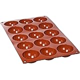 Paderno Flexipad Semisfera per Sfere di Cioccolata, Torte, 15 Impronte in Silicone Antiaderente, Dolce Stampo Diametro 5 cm ,