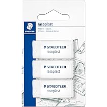 Gomme Da Cancellare Staedtler Mars Plastic - Set Da 2, Per Scuola, Ufficio E Disegno Tecnico