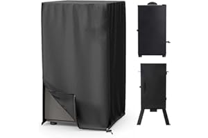 Schleuder Cubierta Protectora del Fumador, Funda Ahumador Exterior Impermeable, Funda Ahumador Barbacoa, Cubierta para Fumador de Tela Oxford 420D, Cubierta Impermeable