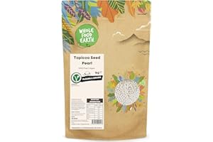 Wholefood Earth Perles de tapioca - Sans OGM - Véganes - Sans produits laitiers - Sans sucre ajouté - 1 kg